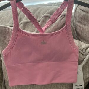 ALO sweet pink seamless bra cami size S BNWT